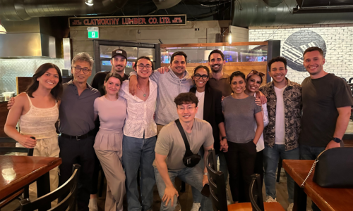 residents posing at Toboggan restaurant