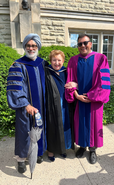 Drs. Amardeep Thind, Judith Belle Brown and Sudit Ranade