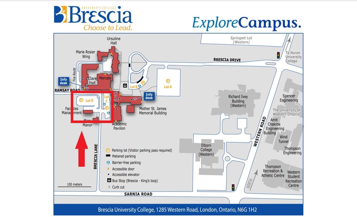 Brescia Parking Map